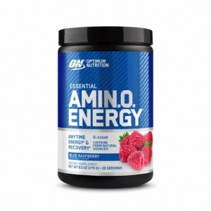 Optimum Nutrition ESSENTIAL AMIN.O. ENERGY® Blue Raspberry 0.6 lb (30 Servings) Amino Energy Powder | 35704NGIF