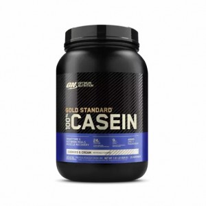 Optimum Nutrition GOLD STANDARD® 100% Casein Cookies & Cream 2 lb (25 Servings) Protein Powder | 57418NFDR