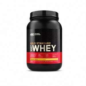 Optimum Nutrition GOLD STANDARD 100% WHEY™ Banana Cream 2 lb (29 Servings) Whey Protein Powder | 80736RDNY