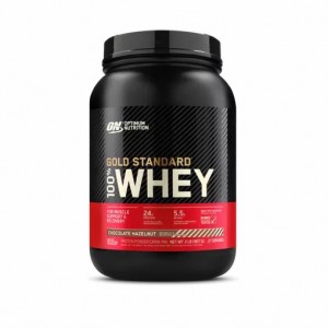 Optimum Nutrition GOLD STANDARD 100% WHEY™ Chocolate Hazelnut 2 lb (27 Servings) Whey Protein Powder | 52470MORS