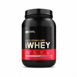Optimum Nutrition GOLD STANDARD 100% WHEY™ Delicious Strawberry 2 lb (29 Servings) Whey Protein Powder | 74609BGYS