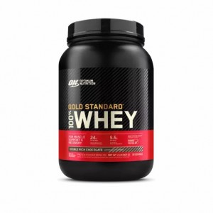 Optimum Nutrition GOLD STANDARD 100% WHEY™ Double Rich Chocolate 2 lb (29 Servings) Whey Protein Powder | 12568TBIP