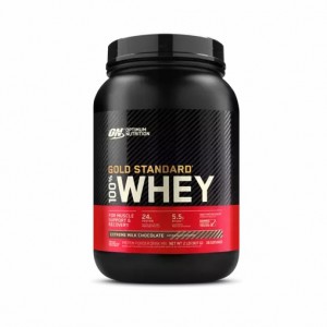 Optimum Nutrition GOLD STANDARD 100% WHEY™ Extreme Milk Chocolate 2 lb (28 Servings) Whey Protein Powder | 60473WRMS