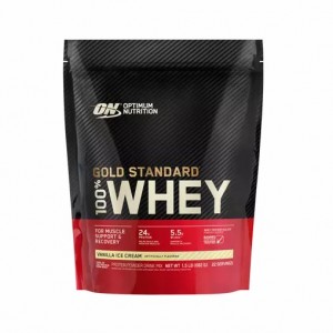 Optimum Nutrition GOLD STANDARD 100% WHEY™ Vanilla Ice Cream 1.5 lb (22 Servings) Whey Protein Powder | 53968TSFX