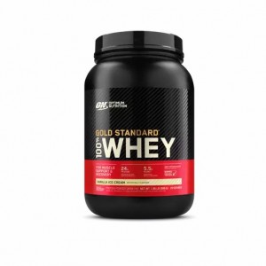 Optimum Nutrition GOLD STANDARD 100% WHEY™ Vanilla Ice Cream 2 lb (29 Servings) Whey Protein Powder | 48509WYSC