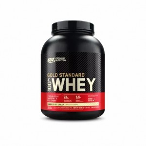 Optimum Nutrition GOLD STANDARD 100% WHEY™ Vanilla Ice Cream 4 lb (58 Servings) Whey Protein Powder | 62350YRCI