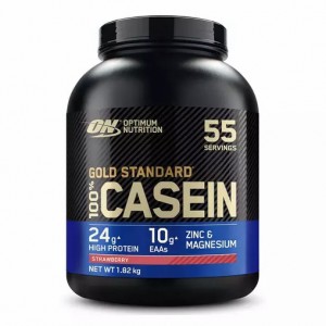 Optimum Nutrition Gold Standard 100% Casein Strawberry Delight 1.82 kg (55 Servings) Protein Powder | 95076GDCO