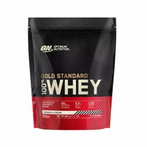 Optimum Nutrition Gold Standard 100% Whey Protein Powder Cookies & Cream 480 grams (15 Servings) Whey Protein Powder | 79432NFEC