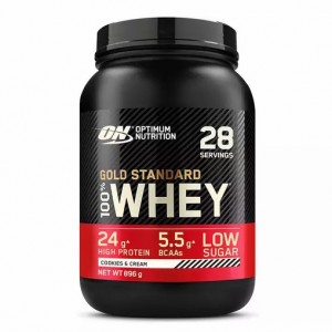 Optimum Nutrition Gold Standard 100% Whey Protein Powder Cookies & Cream 896 grams (28 Servings) Whey Protein Powder | 80521HGER