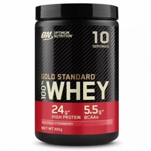 Optimum Nutrition Gold Standard 100% Whey Protein Powder Delicious Strawberry 300 grams (10 Servings) Whey Protein Powder | 49672IBYW