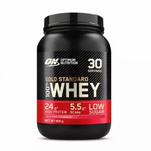 Optimum Nutrition Gold Standard 100% Whey Protein Powder Delicious Strawberry 900 grams (30 Servings) Whey Protein Powder | 15098HYAB