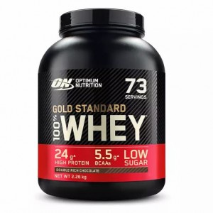 Optimum Nutrition Gold Standard 100% Whey Protein Powder Double Rich Chocolate 2.26 kg (76 Servings) Whey Protein Powder | 10937KNGO