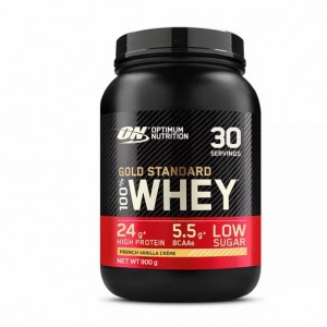 Optimum Nutrition Gold Standard 100% Whey Protein Powder French Vanilla 900 grams (30 Servings) Whey Protein Powder | 04725WHRU