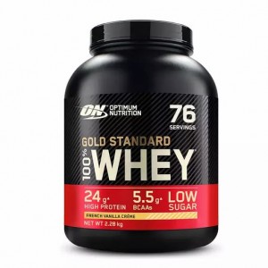 Optimum Nutrition Gold Standard 100% Whey Protein Powder French Vanilla 2.28 kg (76 Servings) Whey Protein Powder | 30518MEQY