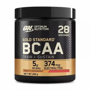 Optimum Nutrition Gold Standard BCAA Train + Sustain Peach & Passion Fruit 266 grams (28 Servings) Protein Powder | 53641MQSV