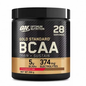Optimum Nutrition Gold Standard BCAA Train + Sustain Strawberry Kiwi 266 grams (28 Servings) Protein Powder | 67058NHBS