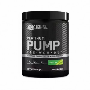 Optimum Nutrition Platinum Pump Pre-workout Lemon Lime 380 grams (20 Servings) Gold Standard Pre Workout | 05942UEPO