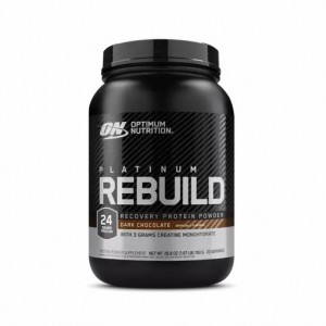 Optimum Nutrition Platinum Rebuild Dark Chocolate 1.67 lb (20 Servings) Protein Powder | 42078SXZL