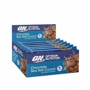 Optimum Nutrition Protein Bar Chocolate Sea Salt Crunch 720 grams (12 Bars) Protein Bar | 67013YEWQ