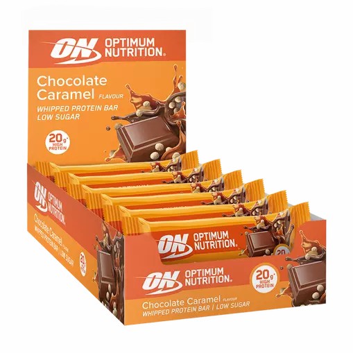 Optimum Nutrition Chocolate Caramel Whipped Protein Bar Elite 600 grams (10 Bars) - Notify me Protein Bar | 38462JSRV