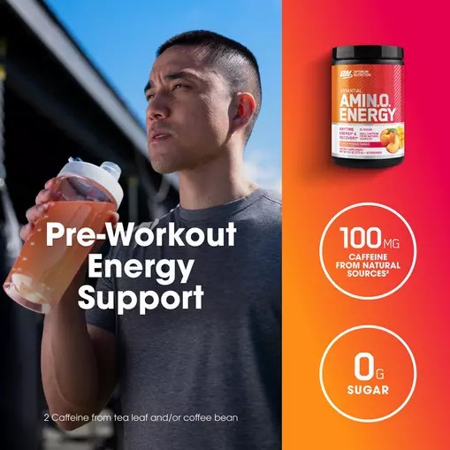 Optimum Nutrition ESSENTIAL AMIN.O. ENERGY® *new* Peach Mango Tango - Notify Me 0.6 lb - Notify me Amino Energy Powder | 70124CQPU