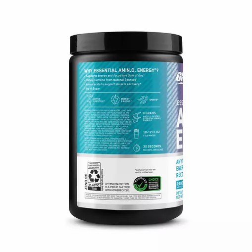 Optimum Nutrition ESSENTIAL AMIN.O. ENERGY® *new* Rainbow Sherbet - Notify Me 0.6 lb - Notify me Amino Energy Powder | 75083HDKZ
