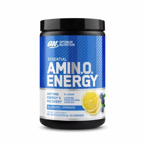 Optimum Nutrition ESSENTIAL AMIN.O. ENERGY® Blueberry Lemonade 0.6 lb (30 Servings) Amino Energy Powder | 34567NKLE