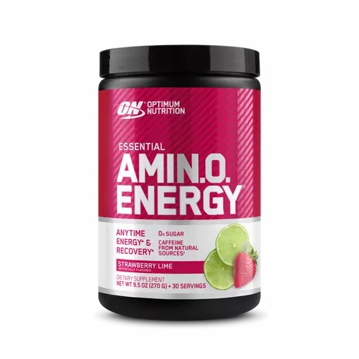 Optimum Nutrition ESSENTIAL AMIN.O. ENERGY® Strawberry Lime 0.6 lb (30 Servings) Amino Energy Powder | 39764QTXZ
