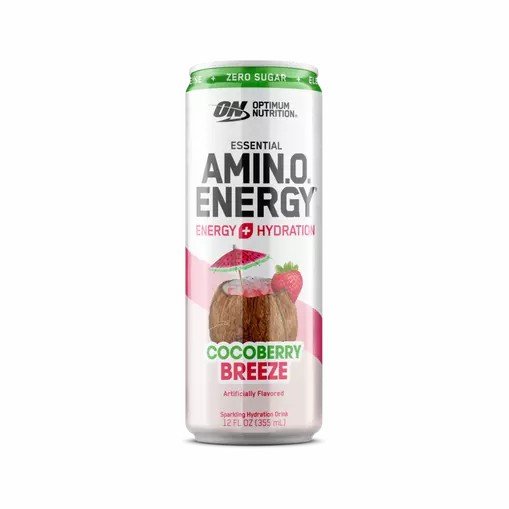 Optimum Nutrition ESSENTIAL AMIN.O. ENERGY+ Electrolytes Sparkling *new* Cocoberry Breeze 355ml * 12 Cans (12 Servings) Amino Energy Drink | 30176GXDA