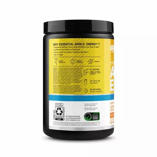 Optimum Nutrition Essential AMIN.O. ENERGY + Electrolytes *new* Sun-kissed Citrus 0.63 lb (30 Servings) Amino Energy Electrolytes | 63947GEBO