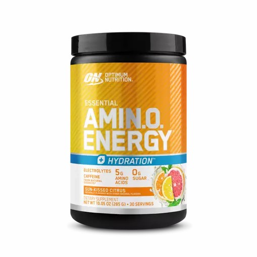 Optimum Nutrition Essential AMIN.O. ENERGY + Electrolytes *new* Sun-kissed Citrus 0.63 lb (30 Servings) Amino Energy Electrolytes | 63947GEBO