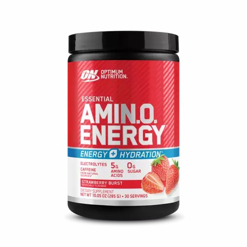 Optimum Nutrition Essential AMIN.O. ENERGY + Electrolytes Strawberry Burst 0.63 lb (30 Servings) Amino Energy Electrolytes | 69417CPFA