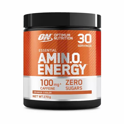 Optimum Nutrition Essential AMIN.O. Energy Orange Cooler 270 grams (30 Servings) Amino Energy Powder | 15093LVXB