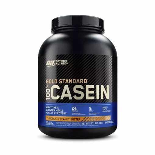 Optimum Nutrition GOLD STANDARD® 100% Casein Chocolate Peanut Butter 4 lb (53 Servings) Protein Powder | 64183PTBK