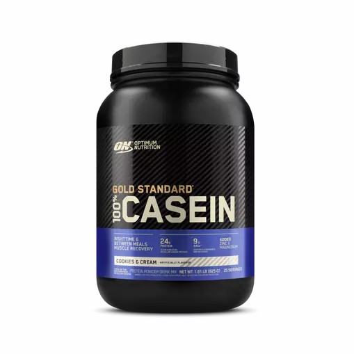 Optimum Nutrition GOLD STANDARD® 100% Casein Cookies & Cream 2 lb (25 Servings) Protein Powder | 57418NFDR