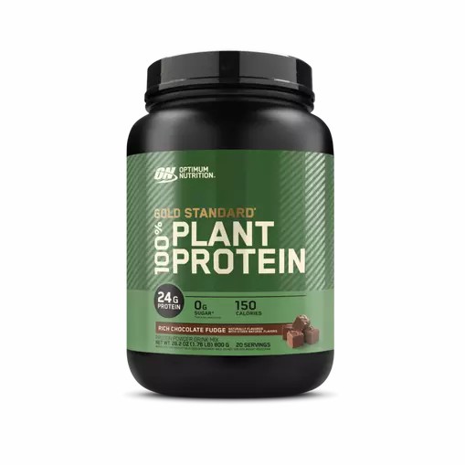 Optimum Nutrition GOLD STANDARD® 100% Plant Rich Chocolate Fudge 1.76 lb (20 Servings) Plant Protein | 98127EYVF