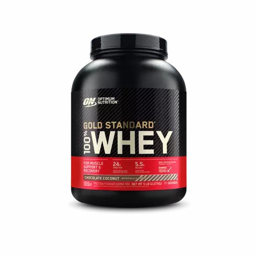 Optimum Nutrition GOLD STANDARD 100% WHEY™ Chocolate Coconut 5 lb (71 Servings) Whey Protein Powder | 45892ZNUK