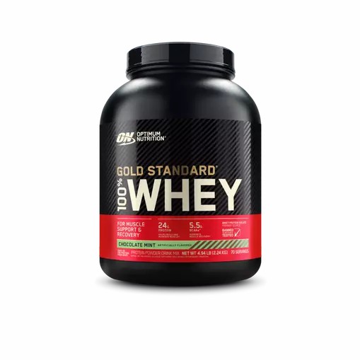 Optimum Nutrition GOLD STANDARD 100% WHEY™ Chocolate Mint 5 lb (70 Servings) Whey Protein Powder | 72195ICUQ