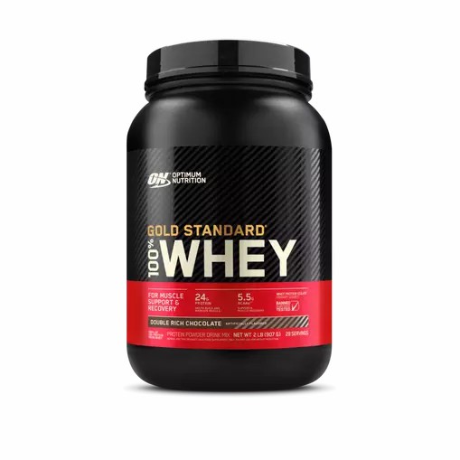Optimum Nutrition GOLD STANDARD 100% WHEY™ Double Rich Chocolate 2 lb (29 Servings) Whey Protein Powder | 12568TBIP