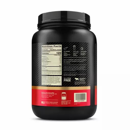 Optimum Nutrition GOLD STANDARD 100% WHEY™ Extreme Milk Chocolate 2 lb (28 Servings) Whey Protein Powder | 60473WRMS
