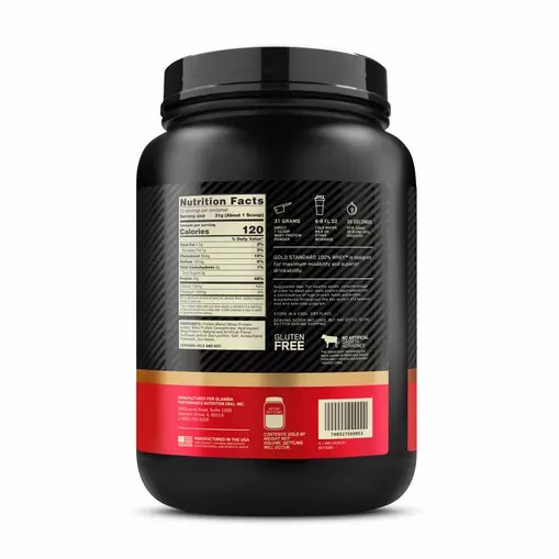 Optimum Nutrition GOLD STANDARD 100% WHEY™ French Vanilla Creme 1.5 lb (22 Servings) Whey Protein Powder | 98523VLCQ