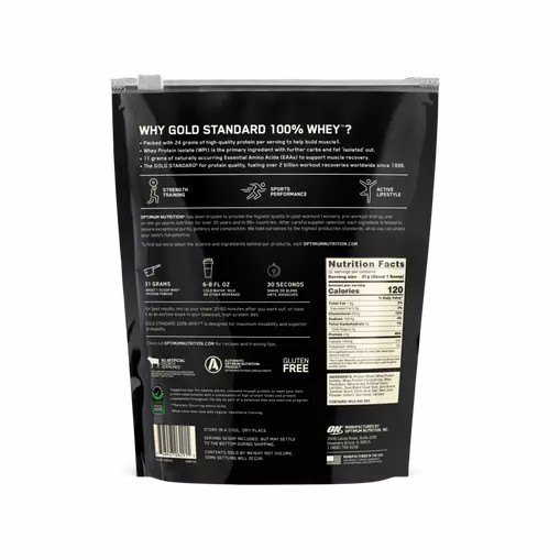 Optimum Nutrition GOLD STANDARD 100% WHEY™ Strawberries & Cream 1.5 lb (22 Servings) Whey Protein Powder | 13065ADWT