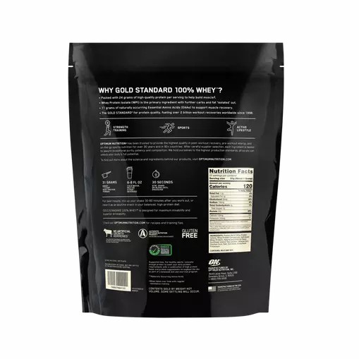 Optimum Nutrition GOLD STANDARD 100% WHEY™ Vanilla Ice Cream 1.5 lb (22 Servings) Whey Protein Powder | 53968TSFX