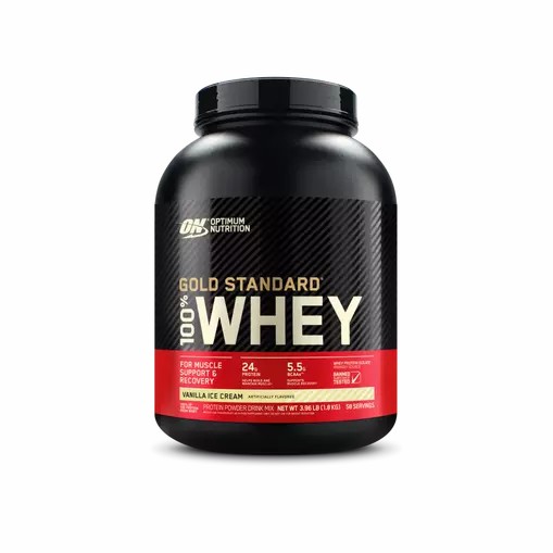 Optimum Nutrition GOLD STANDARD 100% WHEY™ Vanilla Ice Cream 4 lb (58 Servings) Whey Protein Powder | 62350YRCI