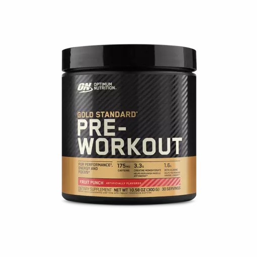Optimum Nutrition GOLD STANDARD® Pre-Workout Fruit Punch 0.66 lb (30 Servings) Gold Standard Pre Workout | 52706KYHD