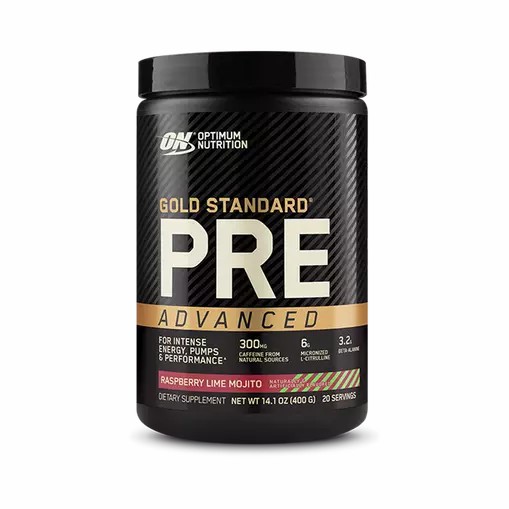 Optimum Nutrition GOLD STANDARD® Pre Advanced Raspberry Lime Mojito 0.88 lb (20 Servings) Gold Standard Pre Workout Advanced | 60941FQYN