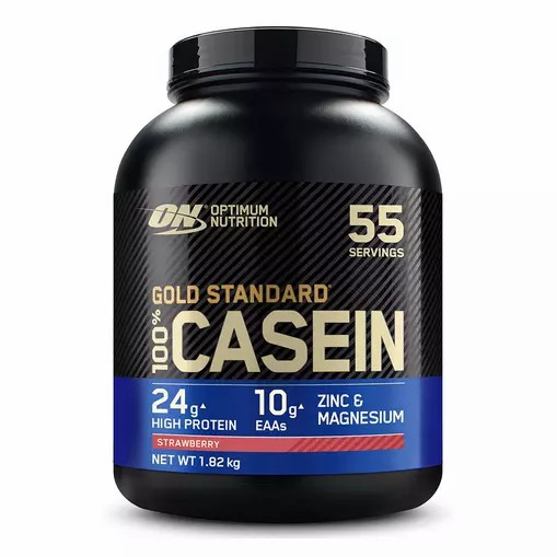 Optimum Nutrition Gold Standard 100% Casein Strawberry Delight 1.82 kg (55 Servings) Protein Powder | 95076GDCO