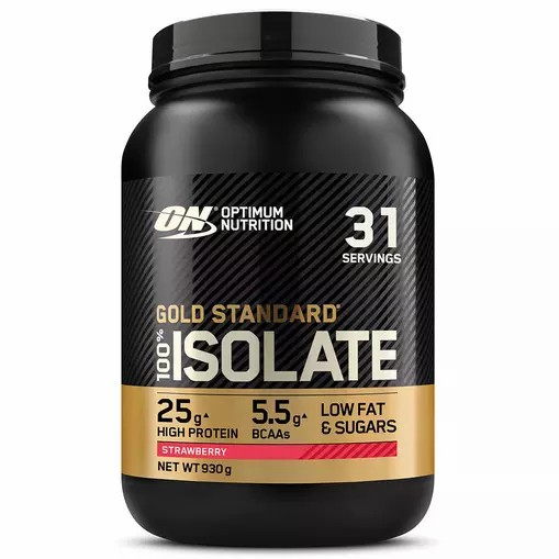 Optimum Nutrition Gold Standard 100% Isolate Strawberry 930 grams (31 Servings) Protein Powder | 27985CIZR