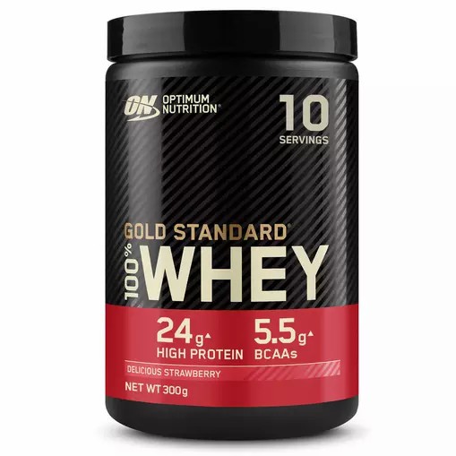 Optimum Nutrition Gold Standard 100% Whey Protein Powder Delicious Strawberry 300 grams (10 Servings) Whey Protein Powder | 49672IBYW