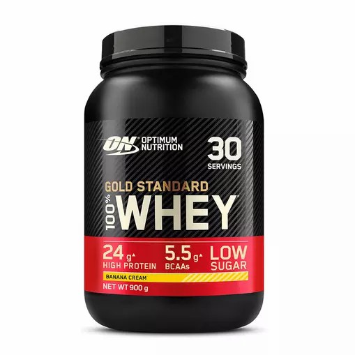 Optimum Nutrition Gold Standard 100% Whey Protein Powder Banana Cream 900 grams (30 Servings) Whey Protein Powder | 76430WVQO